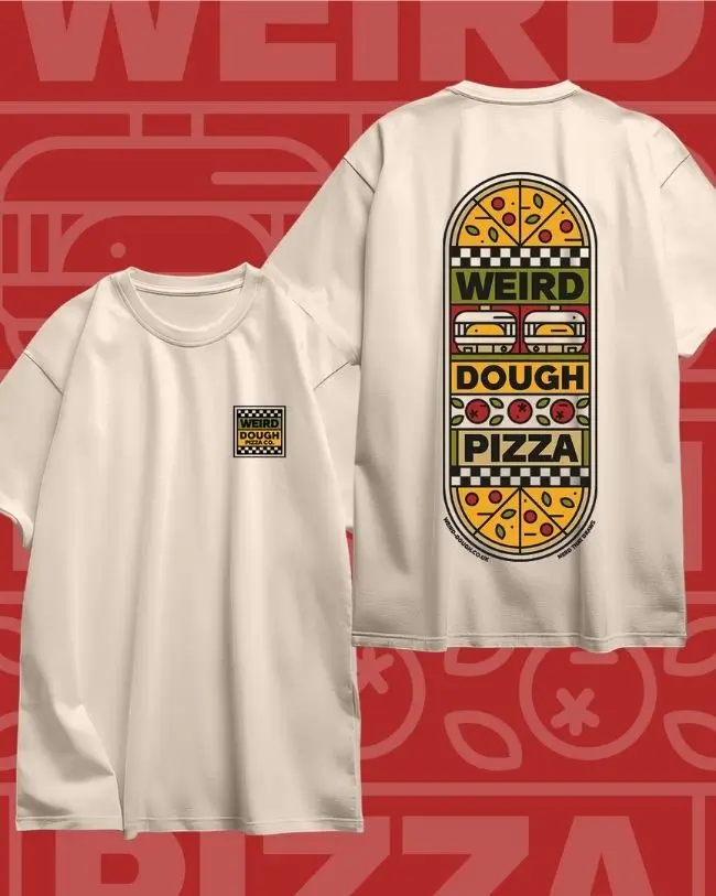 Weird Dough branded t-shirts